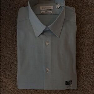 Calvin Klein Men's Light Blue Dress Shirt